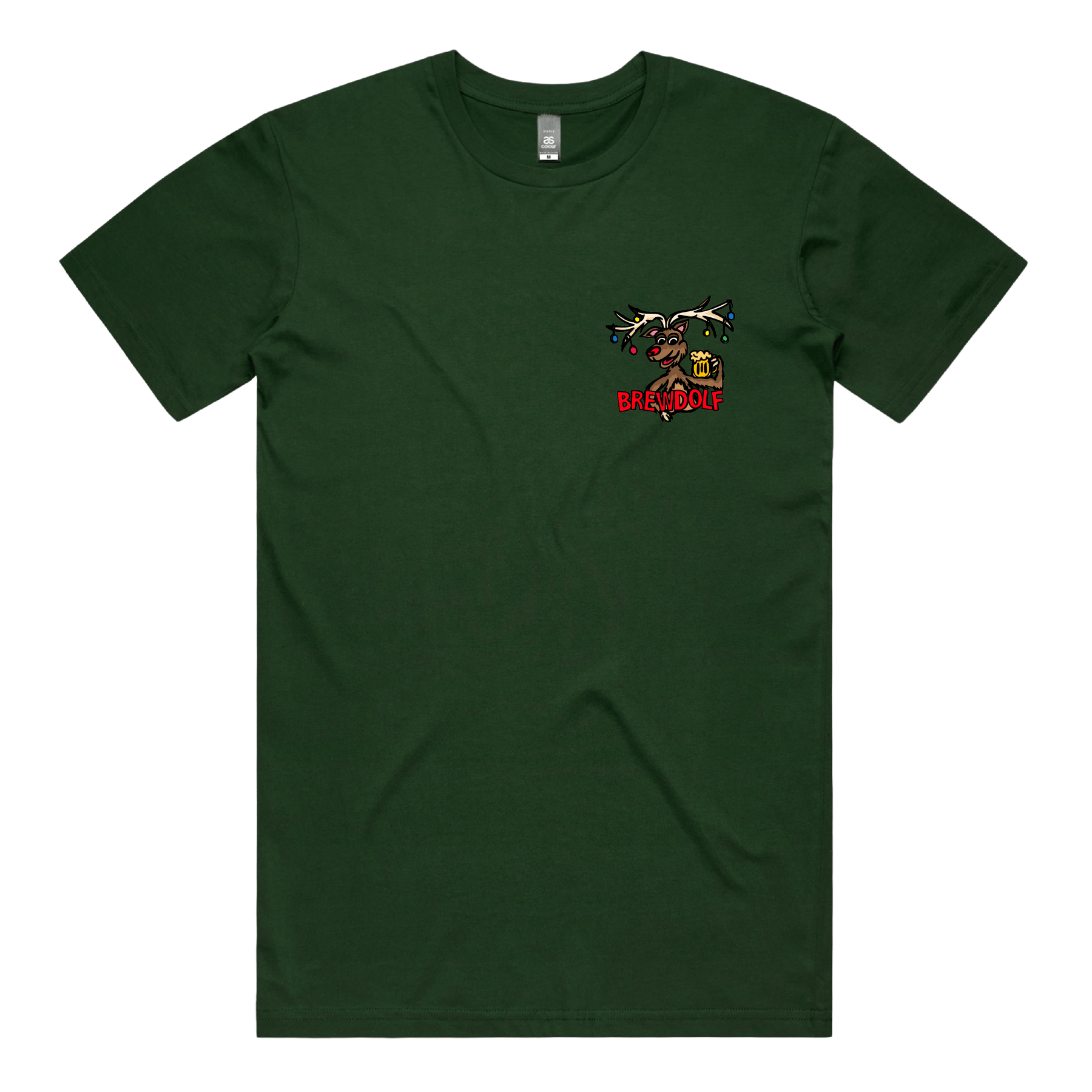 S / Green / Small Front Design Brewdolf ๐ฆ โ Men's T Shirt