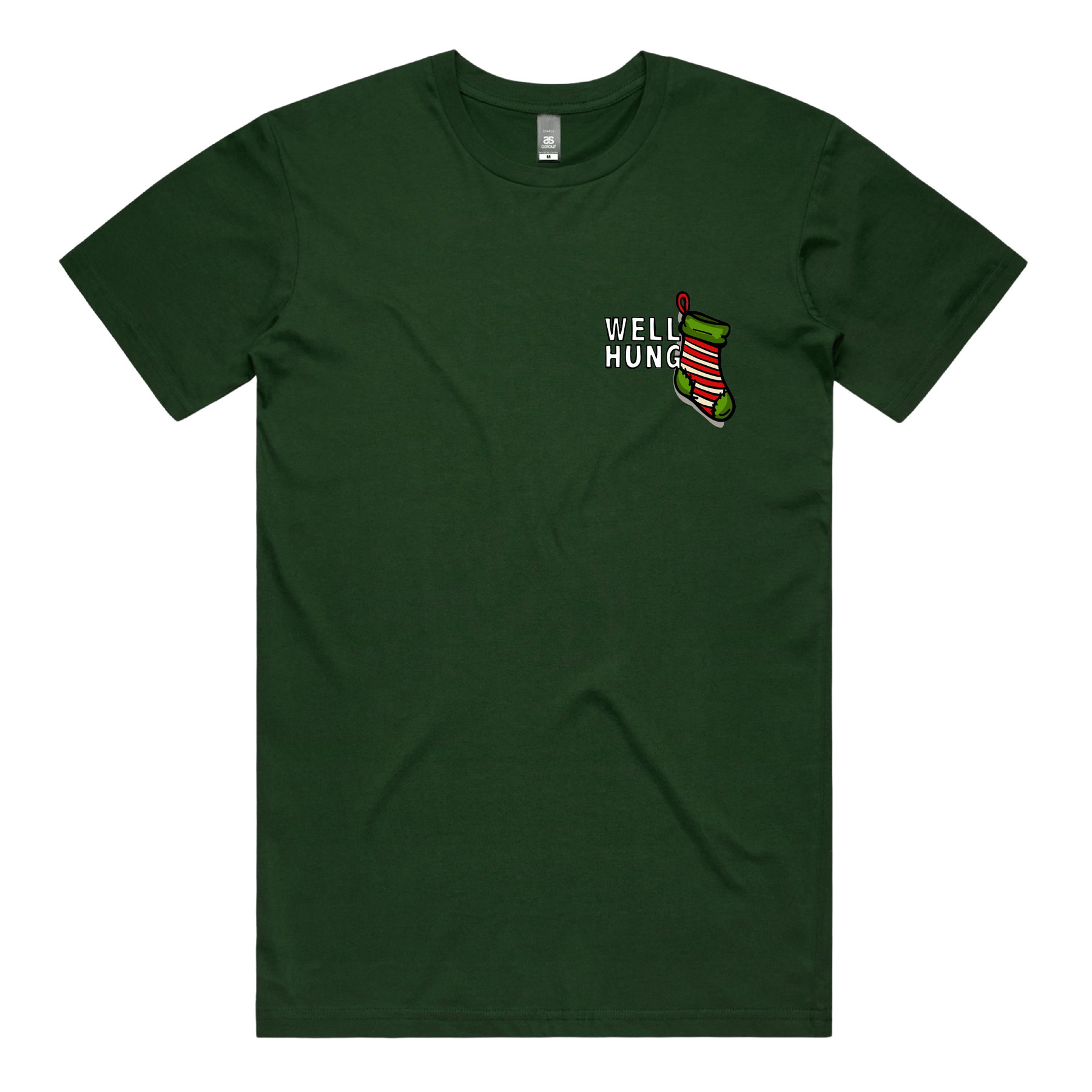 S / Green / Small Front Design Well Hung ๐งฆ๐- Men's T Shirt