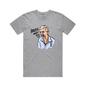 S / Grey / Large Front Design Barking Dog Man 🗣️ - Men's T Shirt