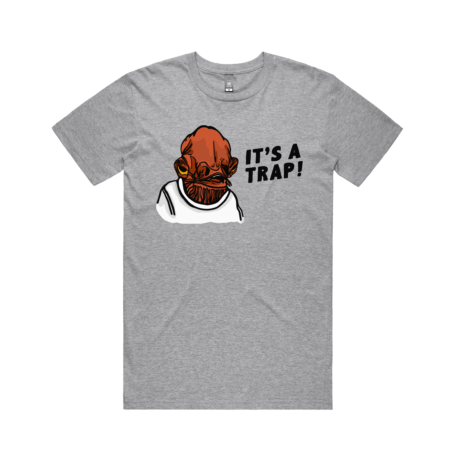 S / Grey / Large Front Design It's a Trap โ - Men's T Shirt
