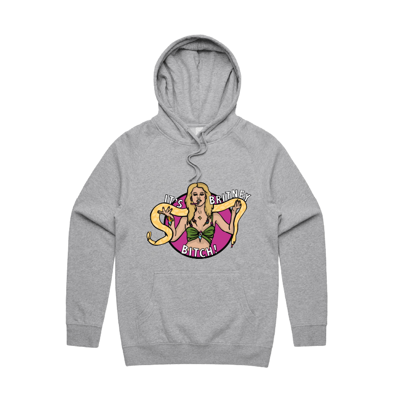 S / Grey / Large Front Design It's Britney ๐ - Unisex Hoodie