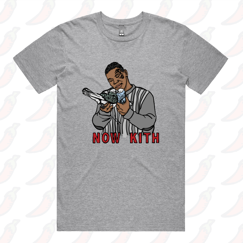 S / Grey / Large Front Design Tyson Now Kith ๐๏ธ - Men's T Shirt