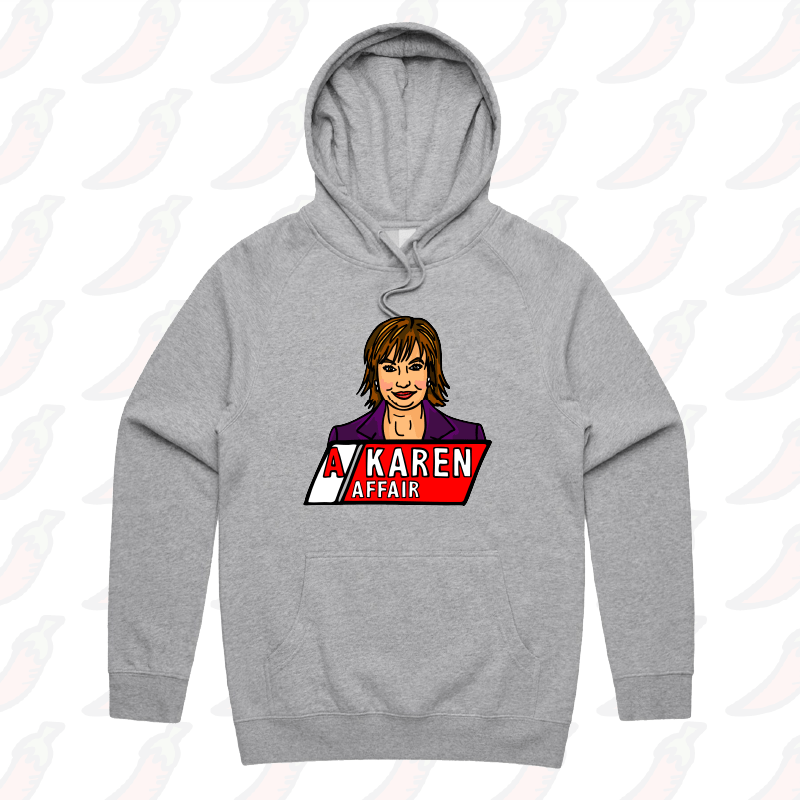 S / Grey / Large Front Print A Karen Affair ๐บ โ Unisex Hoodie