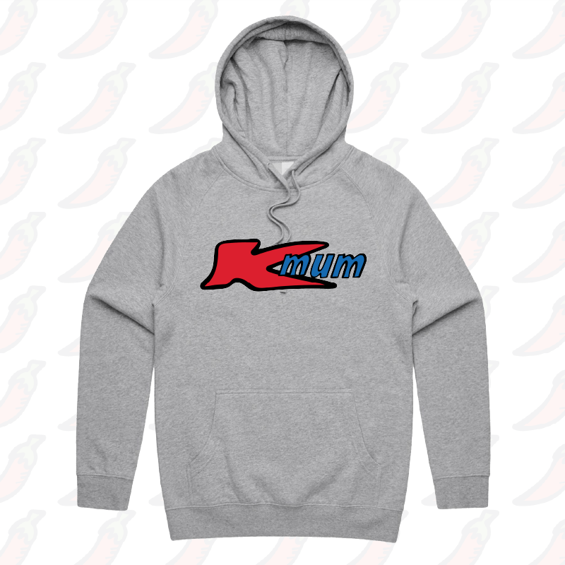 S / Grey / Large Front Print KMum 🛒 – Unisex Hoodie