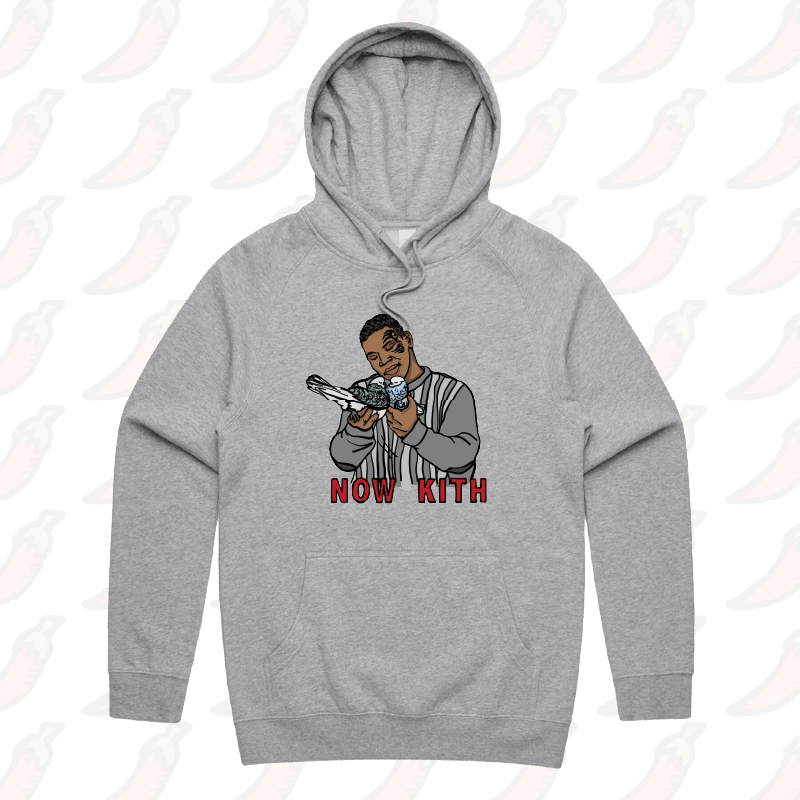 S / Grey / Large Front Print Tyson Now Kith 🕊️ - Unisex Hoodie