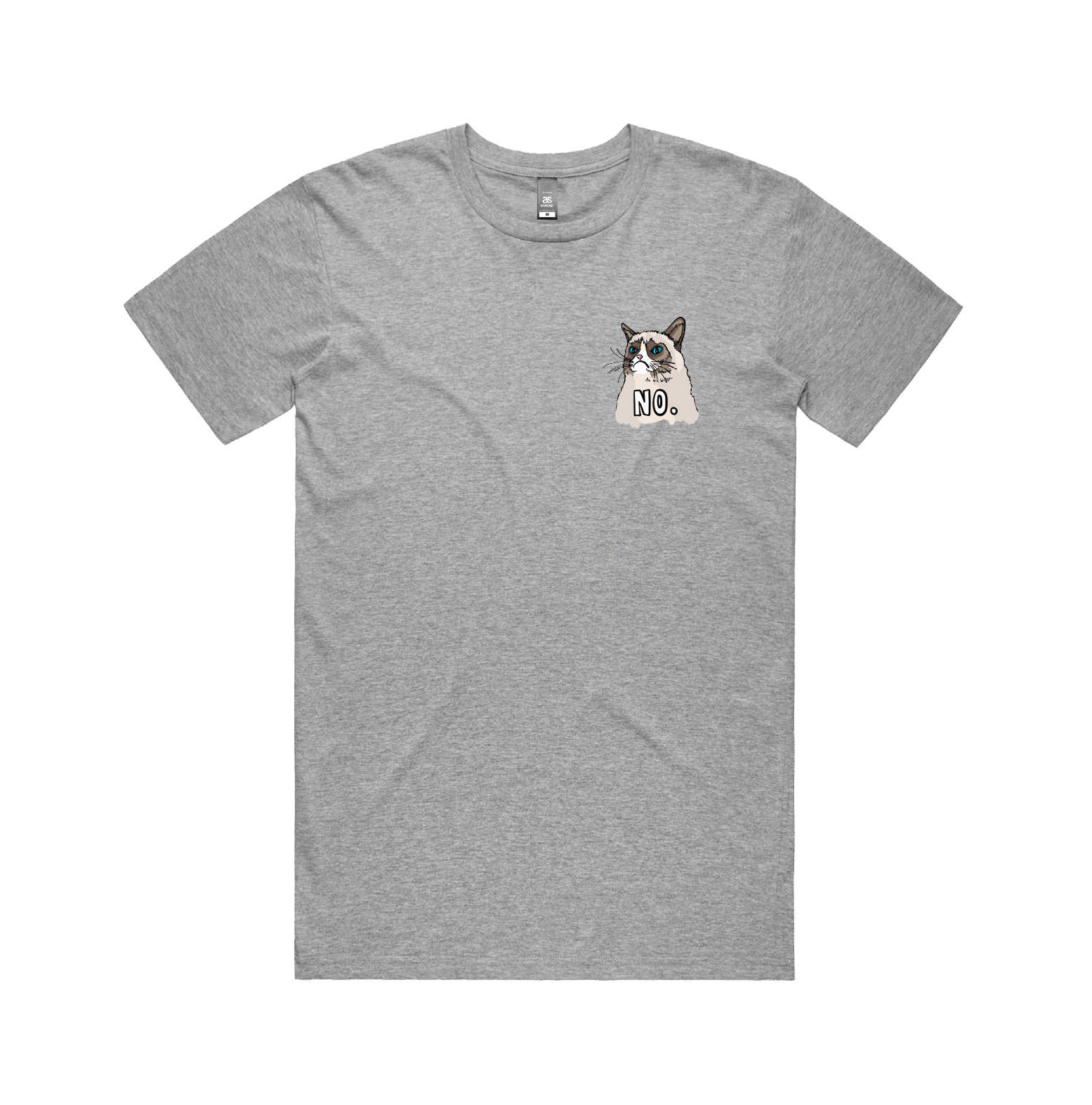 S / Grey / Small Front Design Grumpy Cat! ๐พ - Men's T Shirt