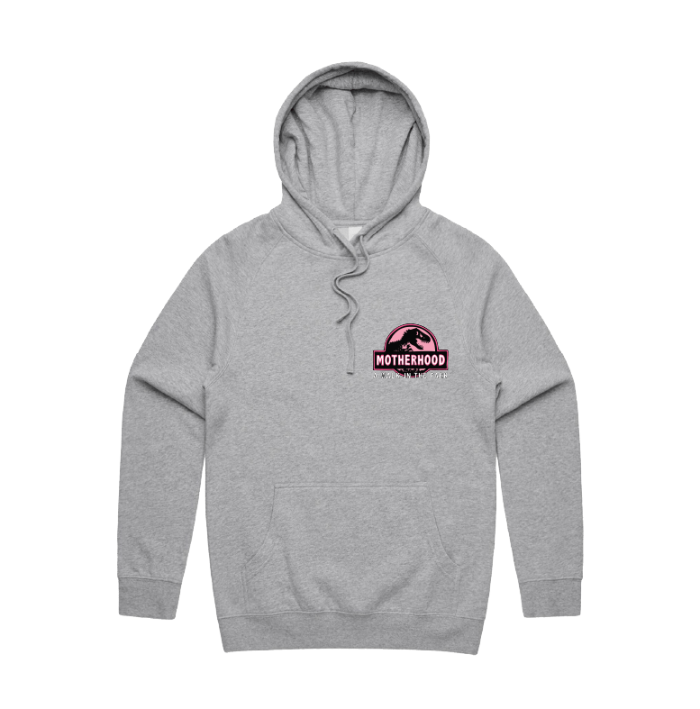 S / Grey / Small Front Design Jurassic Mum ๐ฆ - Unisex Hoodie