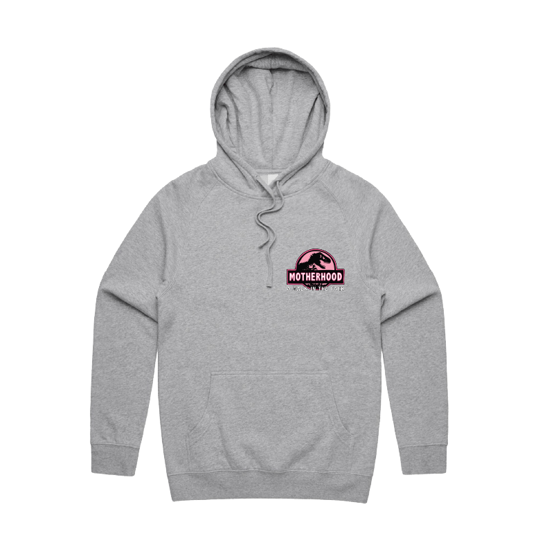 S / Grey / Small Front Design Jurassic Mum 🦖 - Unisex Hoodie