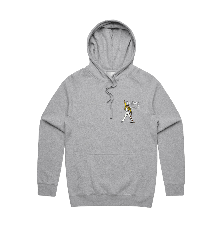 S / Grey / Small Front Design Mummaaaaa ๐๏ธ - Unisex Hoodie