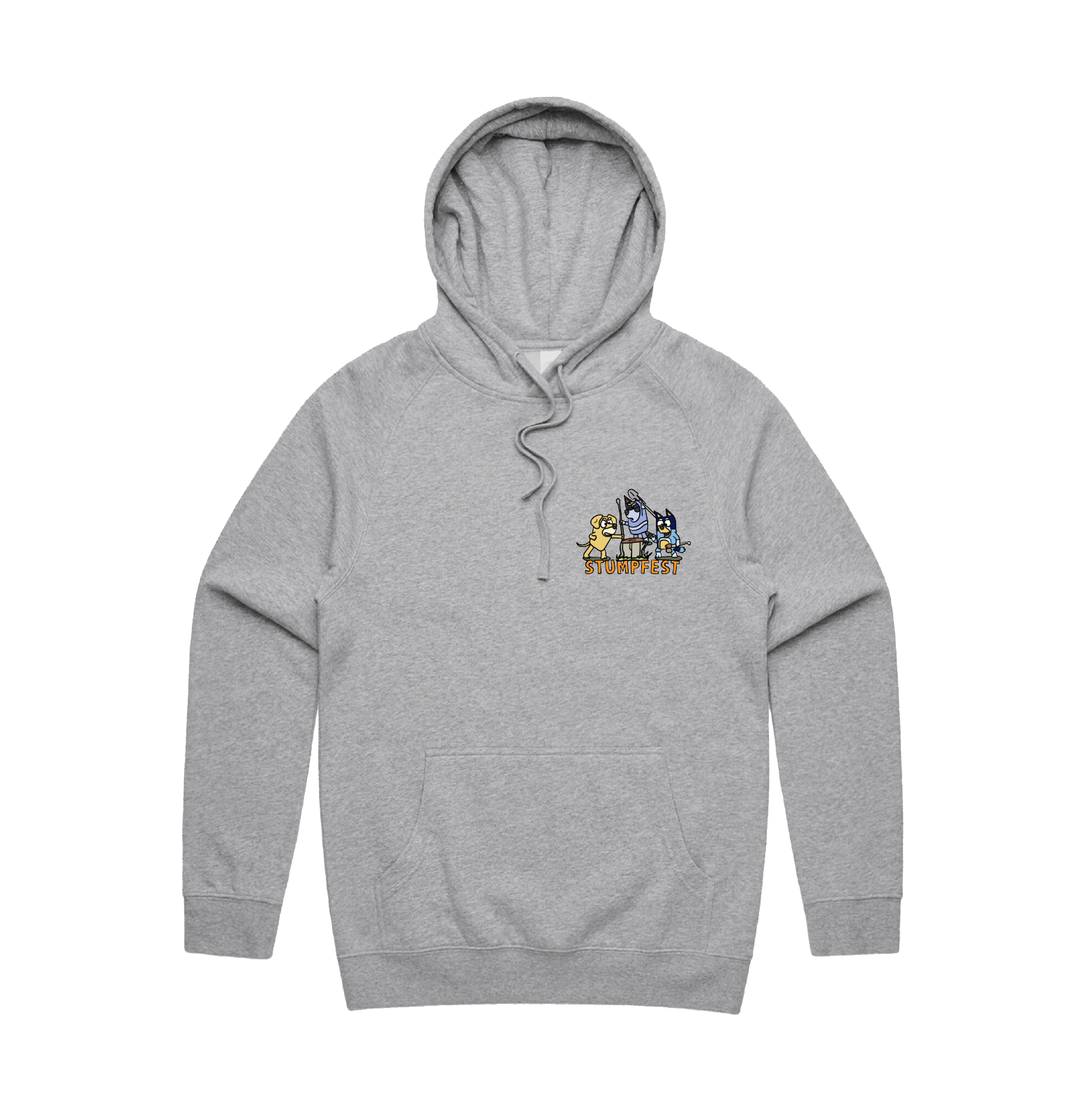 S / Grey / Small Front Design Stumpfest 🪓 - Unisex Hoodie