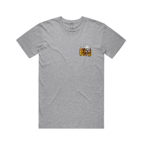 S / Grey / Small Front Design This Is Fine 🔥 - Men's T Shirt