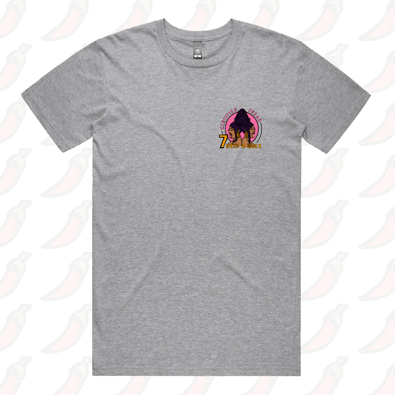 S / Grey / Small Front Design WAP ๐ป - Men's T Shirt