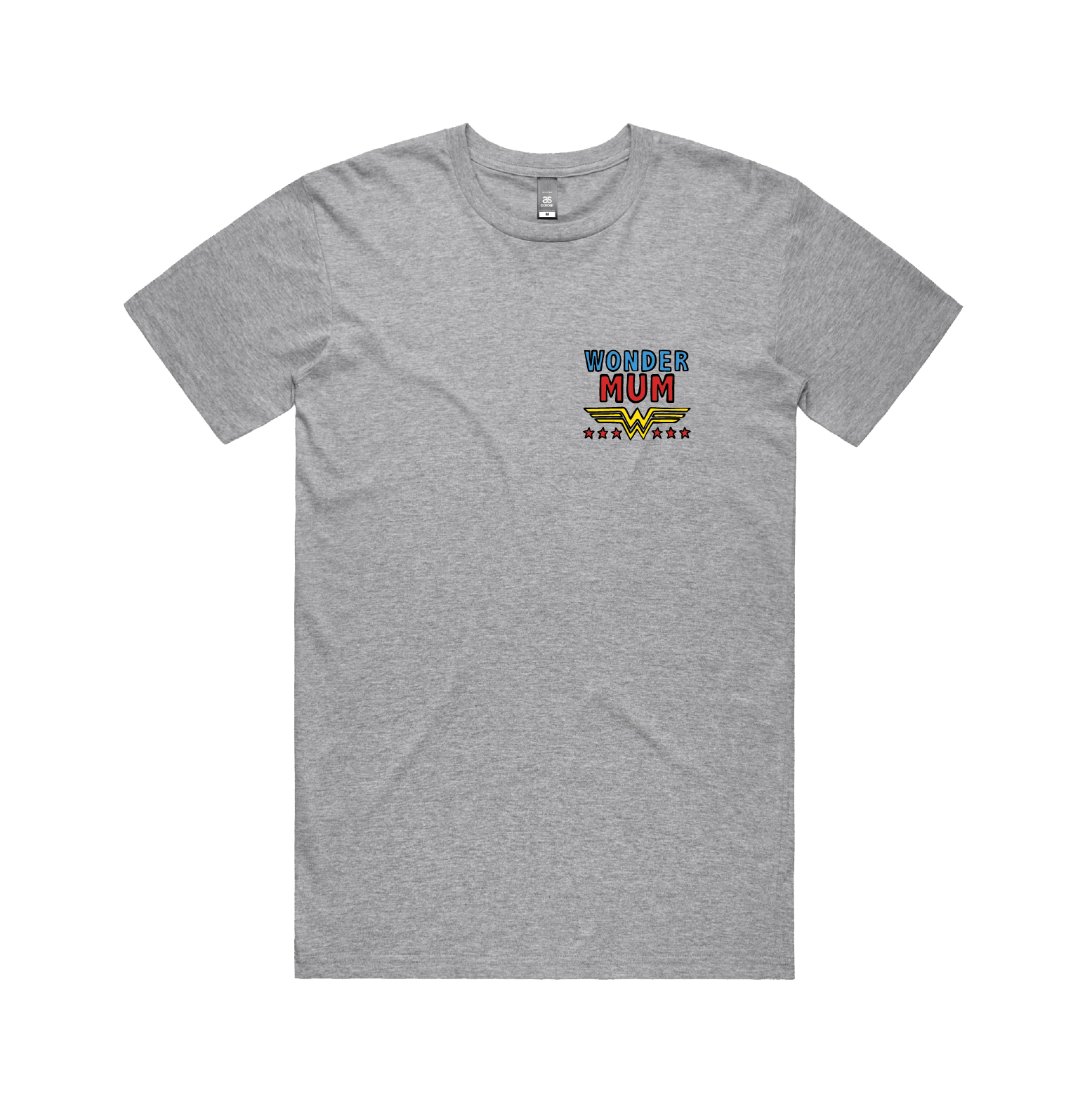S / Grey / Small Front Design Wondermum 🦸♀️ - Men's (Unisex) T Shirt