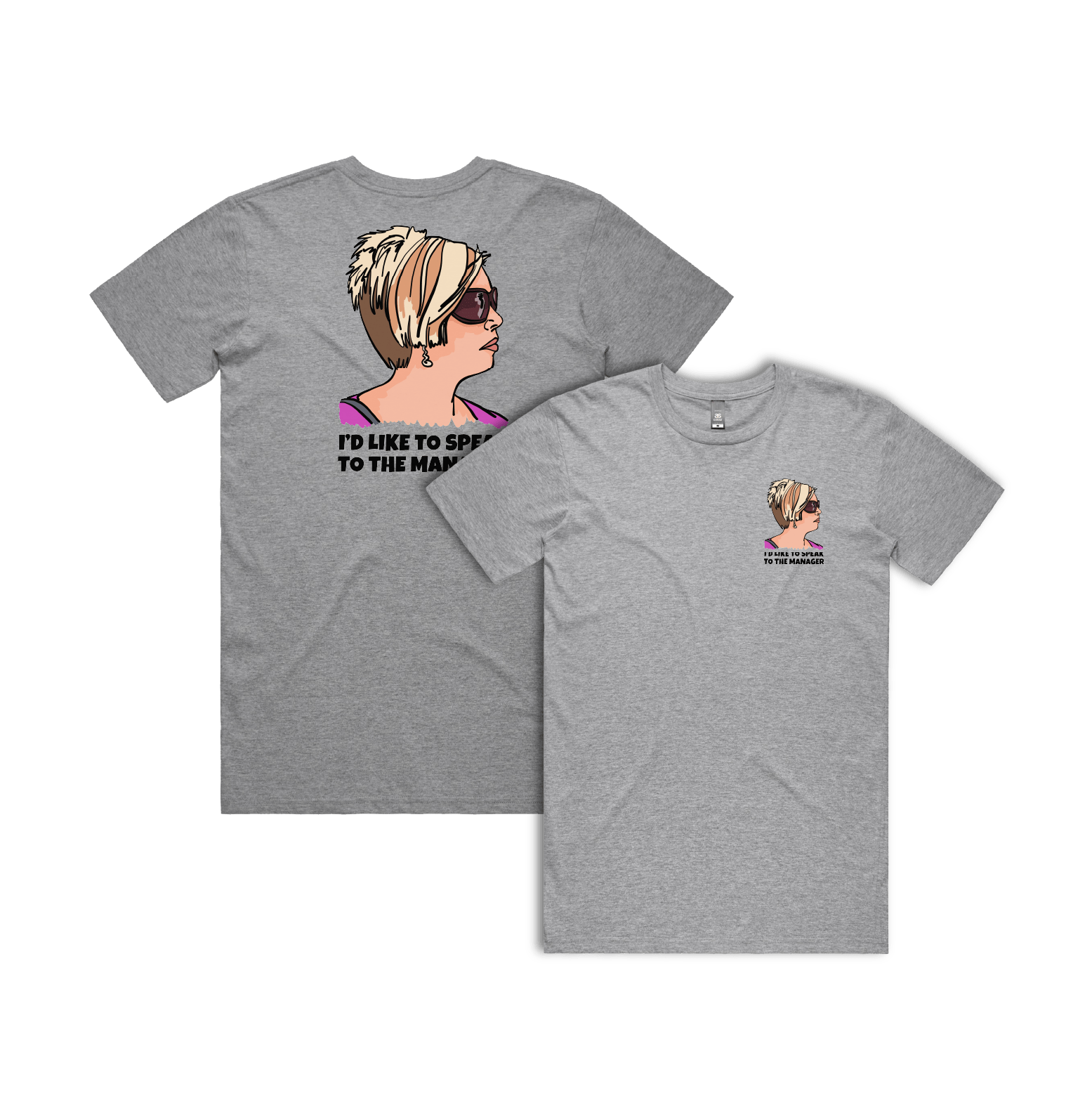 S / Grey / Small Front & Large Back Design Unleash the Karen ๐ค - Men's T Shirt
