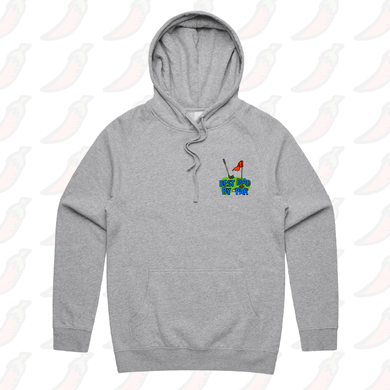 S / Grey / Small Front Print Best Dad By Par Green ⛳ - Unisex Hoodie