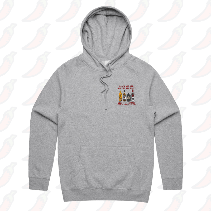 S / Grey / Small Front Print Boozy Date Night ๐ธ - Unisex Hoodie
