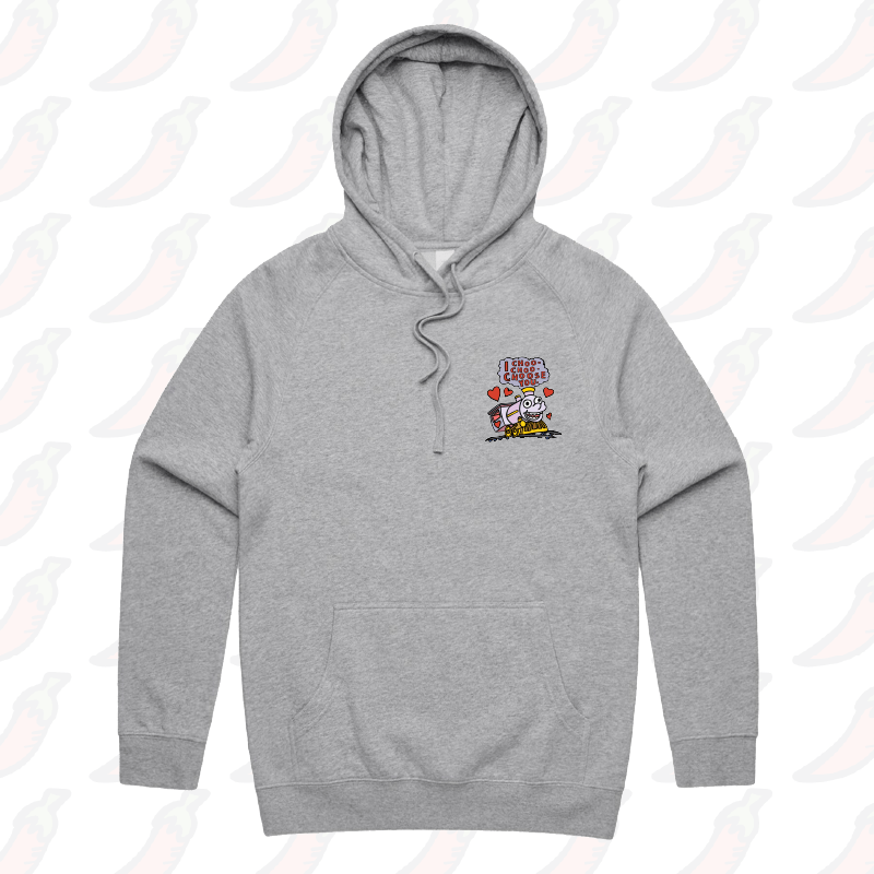 S / Grey / Small Front Print Choo Choo Choose You 🚂- Unisex Hoodie