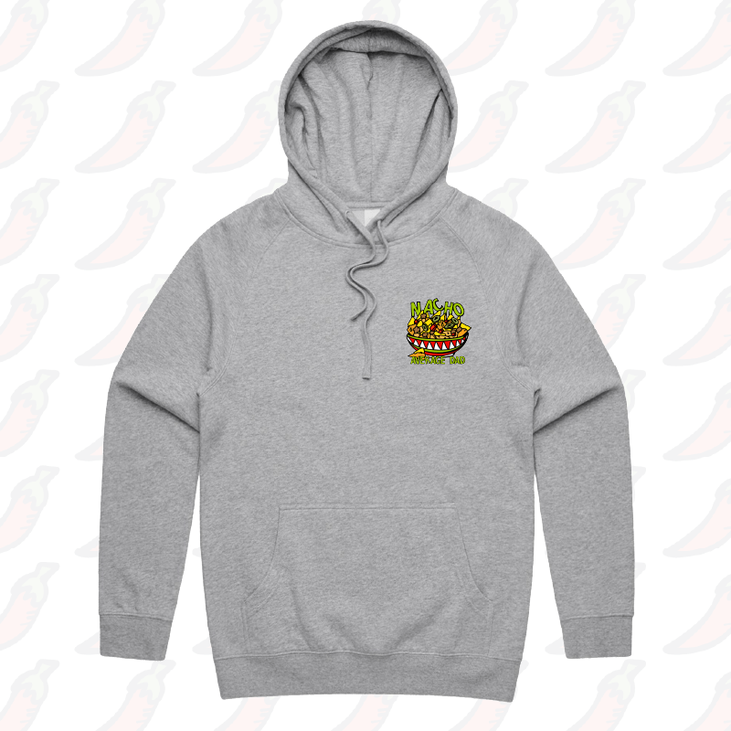 S / Grey / Small Front Print Nacho Average Dad 😉 – Unisex Hoodie