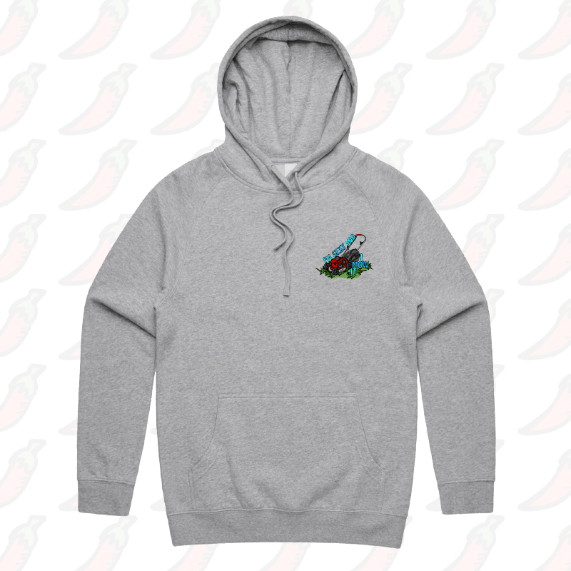 S / Grey / Small Front Print Sexy And I Mow It 😘 🌾 – Unisex Hoodie