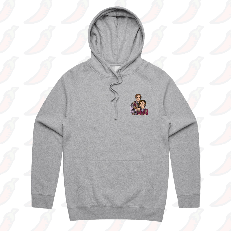 S / Grey / Small Front Print Step Brothers ๐จ๐ฝโ๐คโ๐จ๐ป - Unisex Hoodie