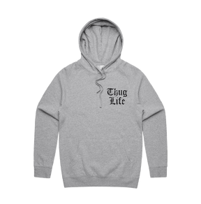 S / Grey / Small Front Print Thug Life 🖕🏾 - Unisex Hoodie