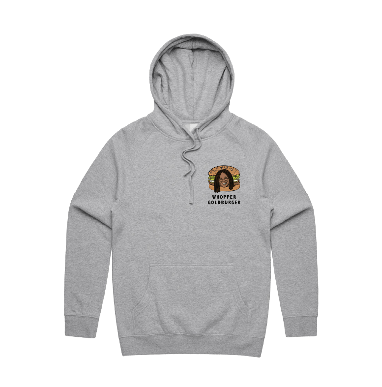 S / Grey / Small Front Print Whopper Goldburger ๐ - Unisex Hoodie