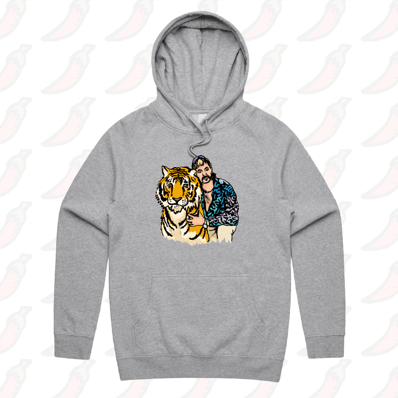 S / Light Grey / Large Front Design The King of Tigers ๐ฏ - Unisex Hoodie