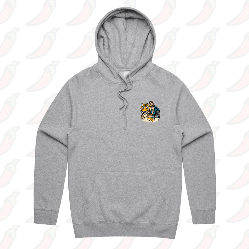 S / Light Grey / Small Front Design The King of Tigers ๐ฏ - Unisex Hoodie