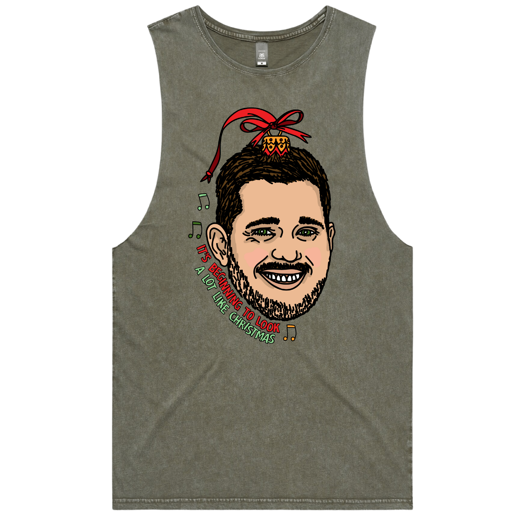 S / Moss / Large Front Design Michael Bauble ๐ค๐ โ Tank