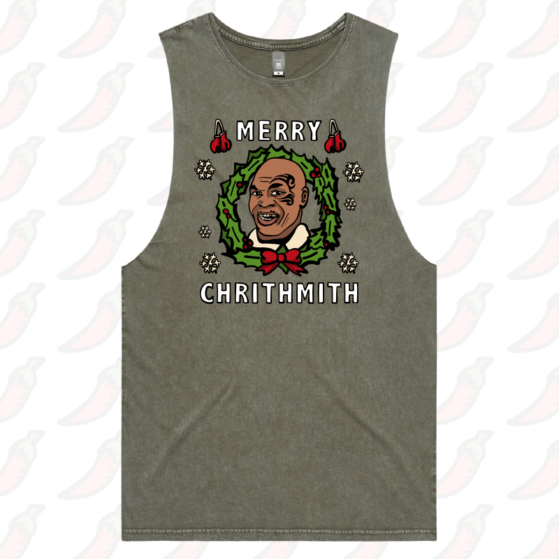 S / Moss / Large Front Design Tyson Christmas ๐ฅ - Tank