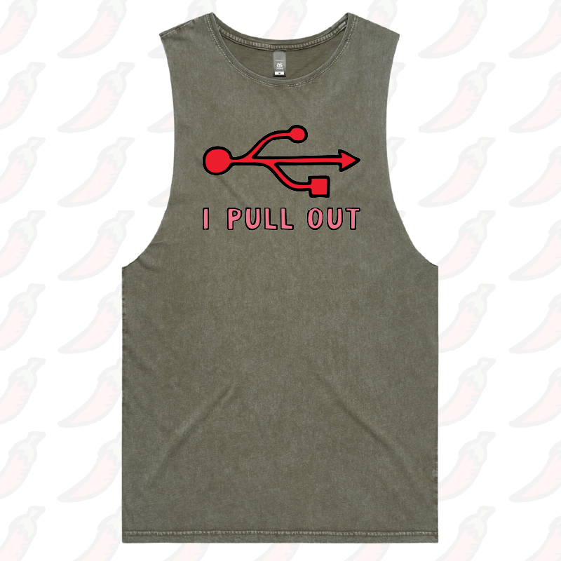 S / Moss / Large Front Design USB PULL OUT ๐ โ Tank