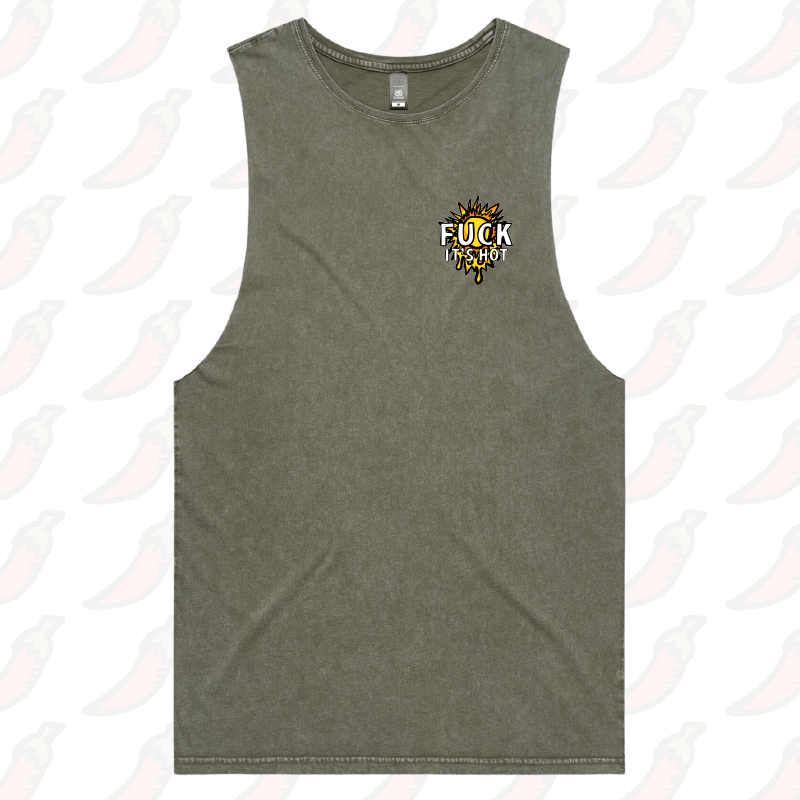 S / Moss / Small Front Design F It’s Hot ☀🤬 - Tank