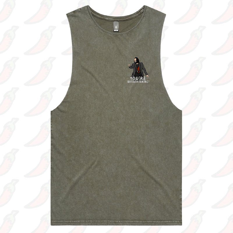 S / Moss / Small Front Design Keanu Breathtaking ๐ - Tank