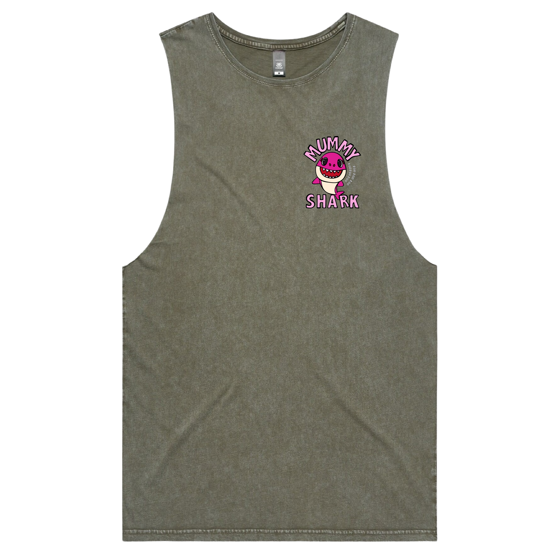 S / Moss / Small Front Design Mummy Shark ๐ฆ - Tank