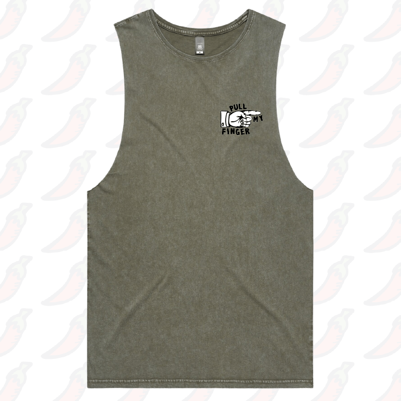 S / Moss / Small Front Design Pull My Finger ๐ โ Tank