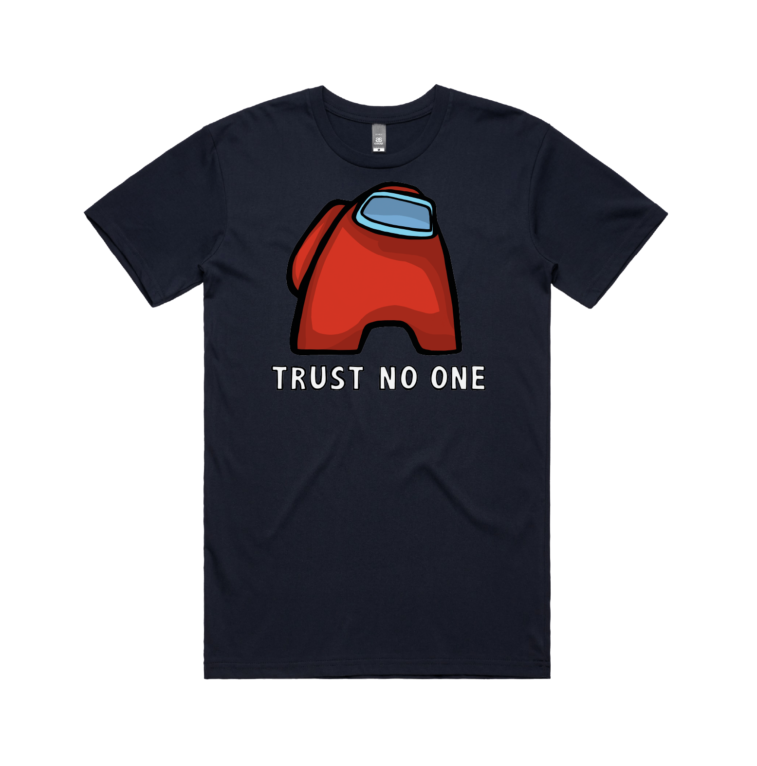 S / Navy / Large Front Design Among Us ๐จโ๐ - Men's T Shirt