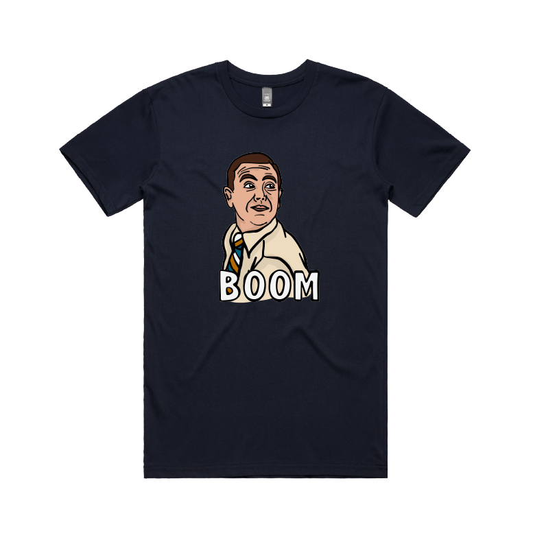 S / Navy / Large Front Design Boom Boyle ๐จ - Men's T Shirt