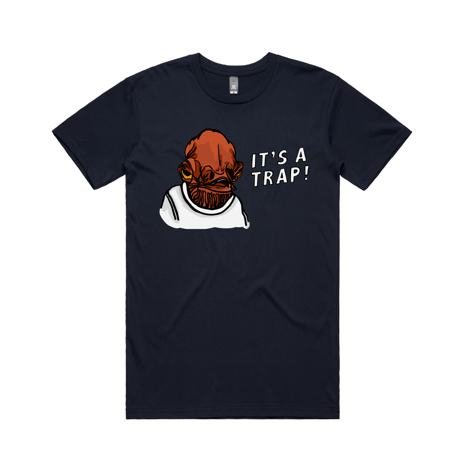 S / Navy / Large Front Design It's a Trap โ - Men's T Shirt