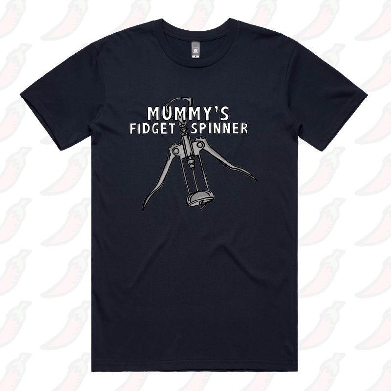 S / Navy / Large Front Design Mummy's Fidget Spinner ๐ท - Men's T Shirt