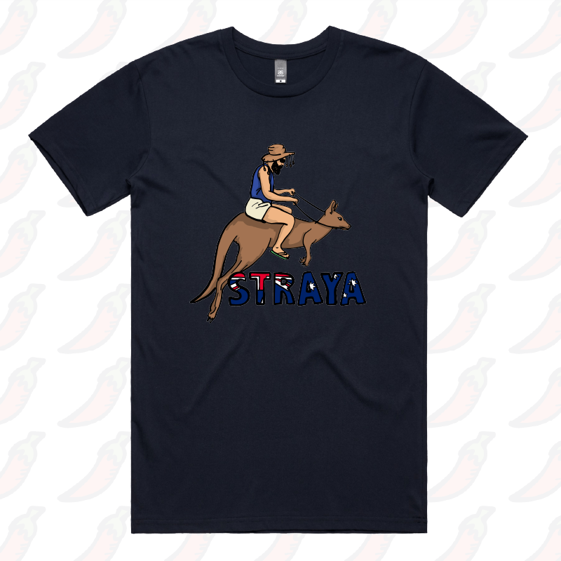 S / Navy / Large Front Design Uber Roo ๐ฆ - Men's T Shirt
