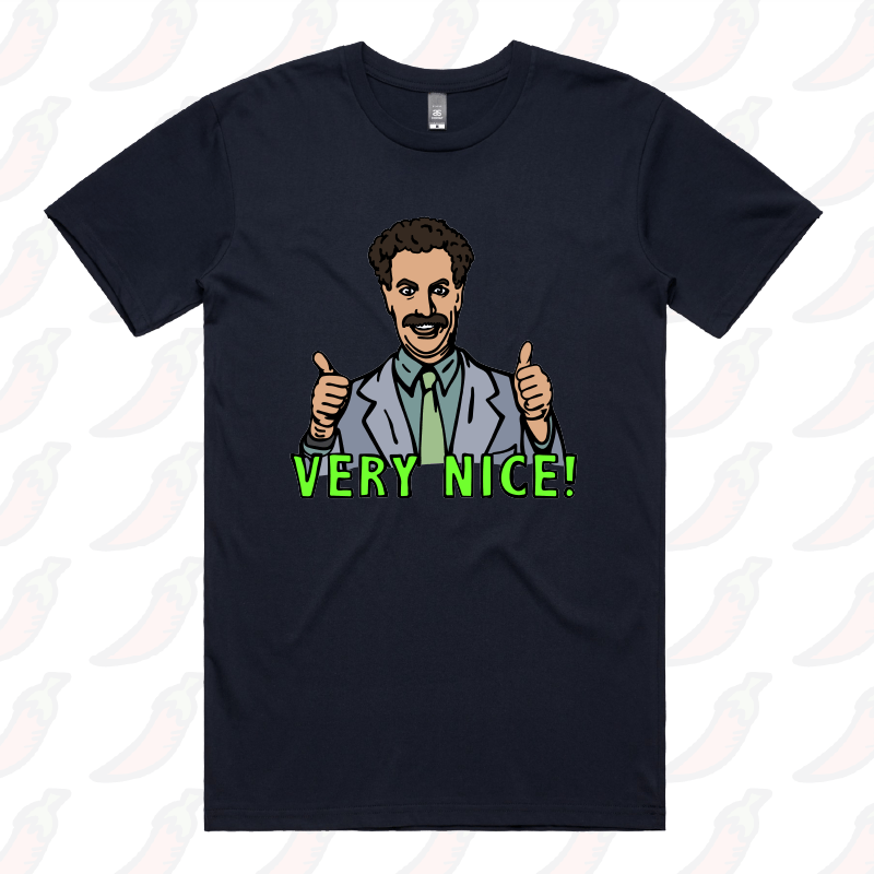 S / Navy / Large Front Design VERY NICE ๐- Men's T Shirt