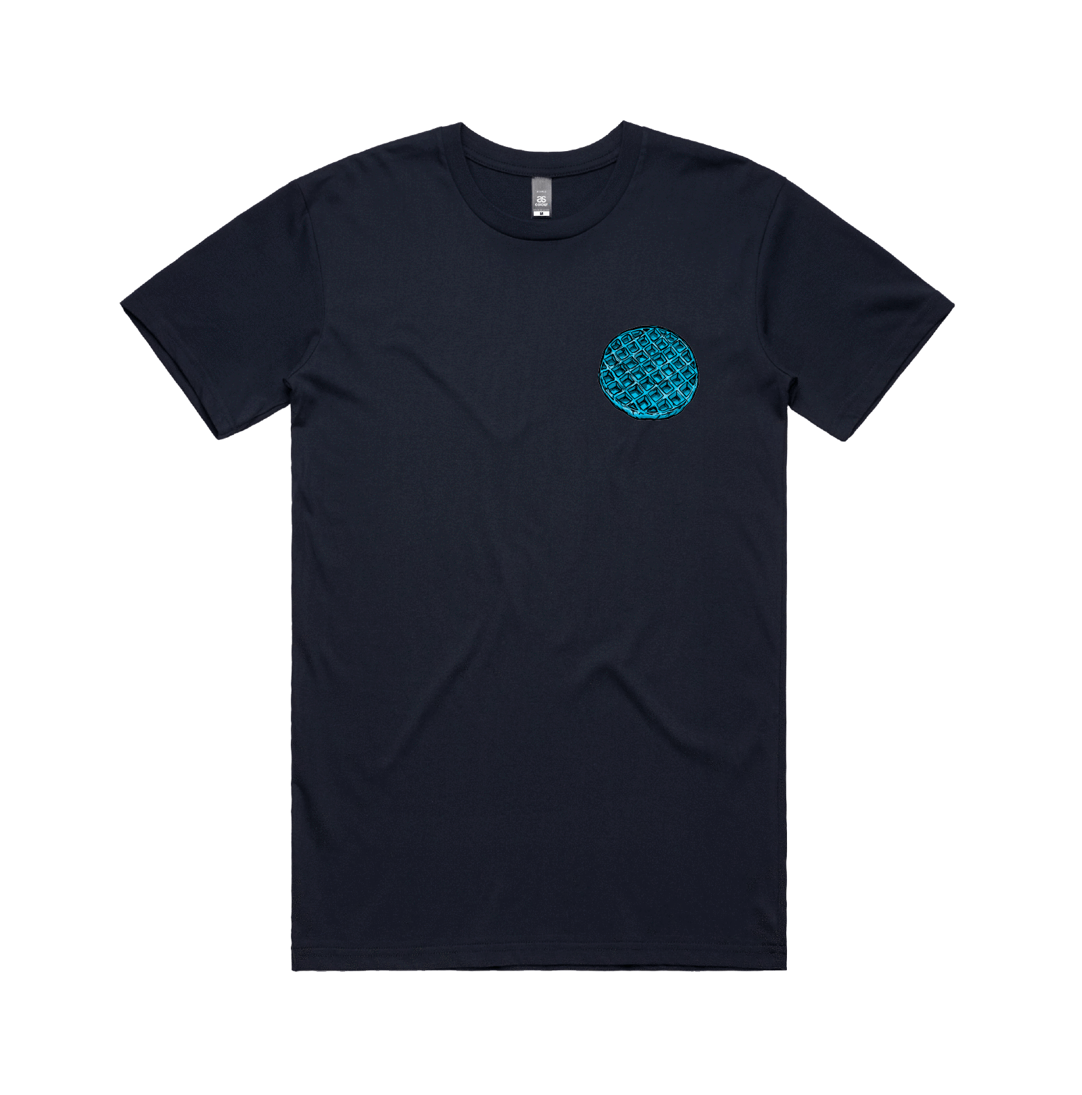 S / Navy / Small Front Design Blue Waffle 🧇🤮 - Men's T Shirt