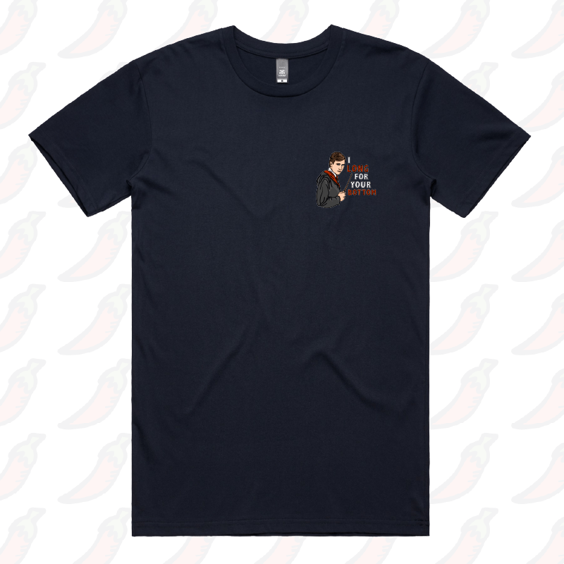 S / Navy / Small Front Design I Long for your Bottom ๐โก - Men's T Shirt