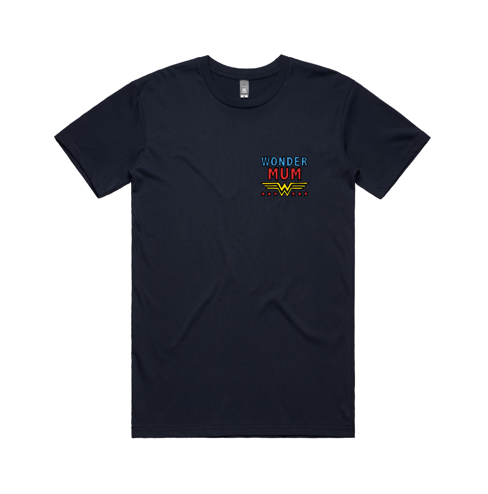 S / Navy / Small Front Design Wondermum 🦸♀️ - Men's (Unisex) T Shirt