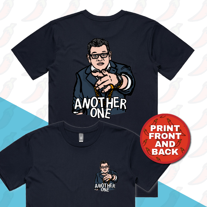 S / Navy / Small Front & Large Back Design Dan Andrews "Another One" ๐ - Men's T Shirt