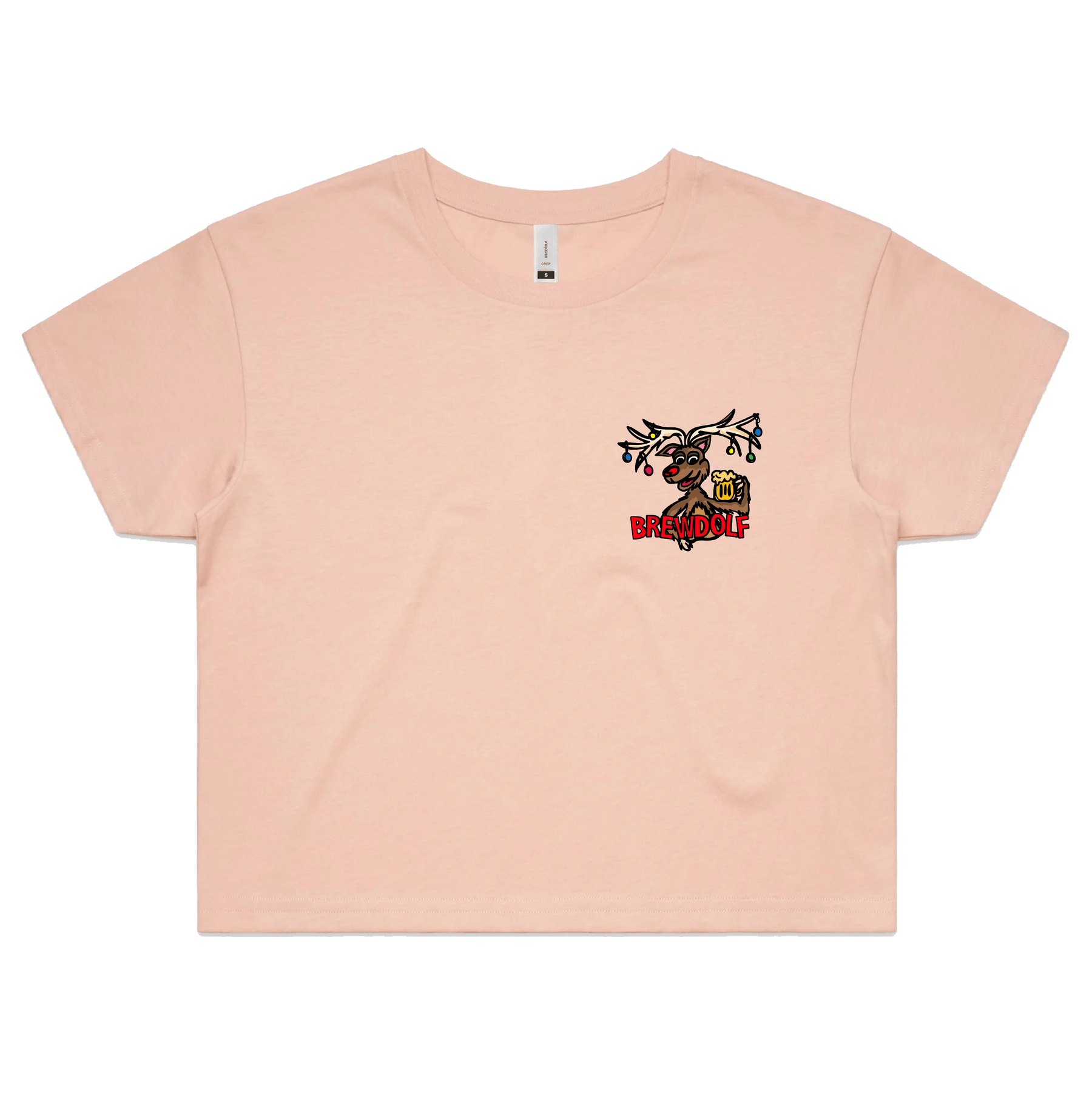 S / Pink Brewdolf 🦌 – Women's Crop Top