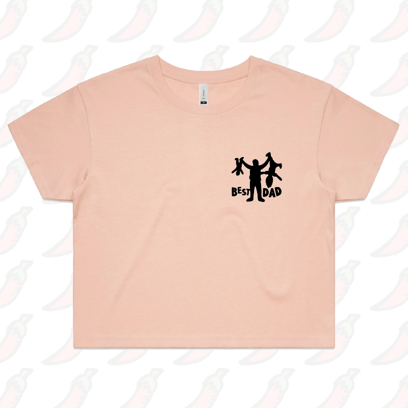 S / Pink Dad’s Day Care 👨🍼 – Women's Crop Top