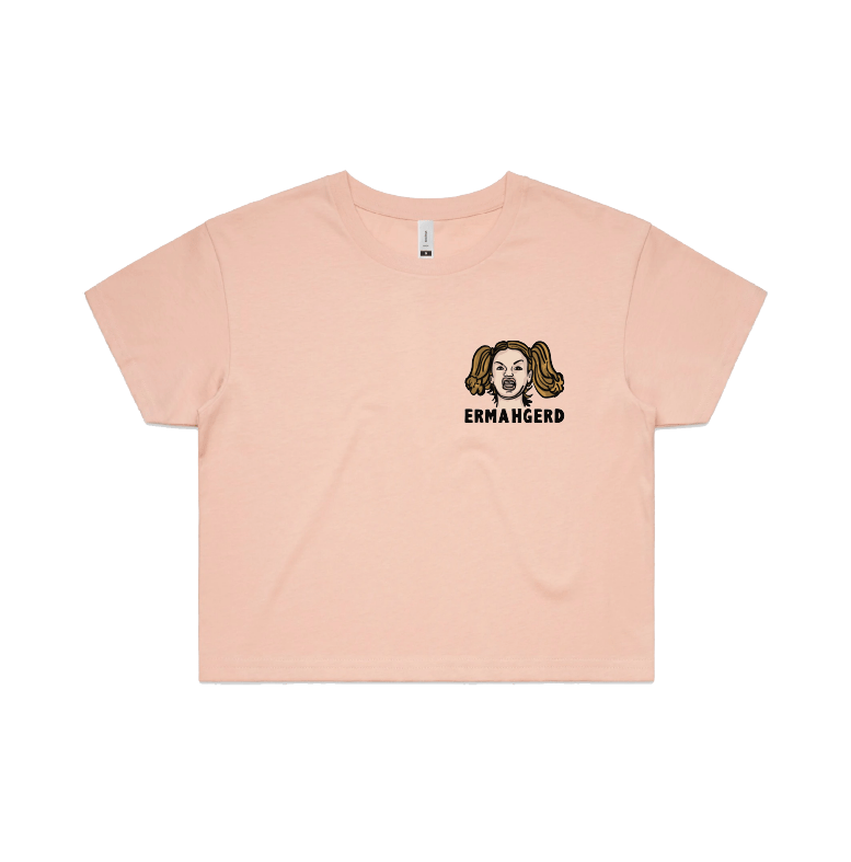 S / Pink ERMAHGERD! 🤓 - Women's Crop Top