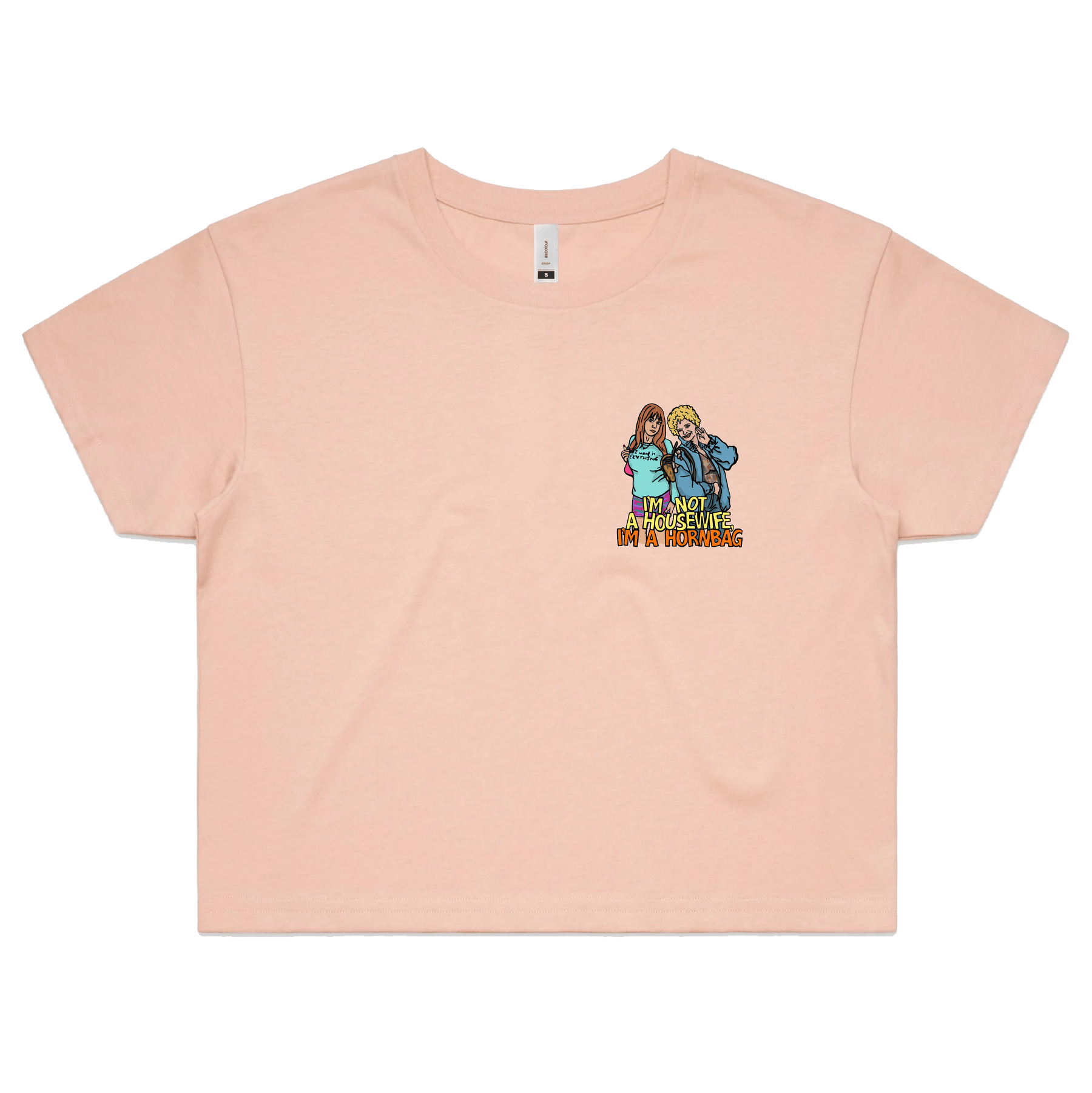 S / Pink Hornbag 😈 - Women's Crop Top