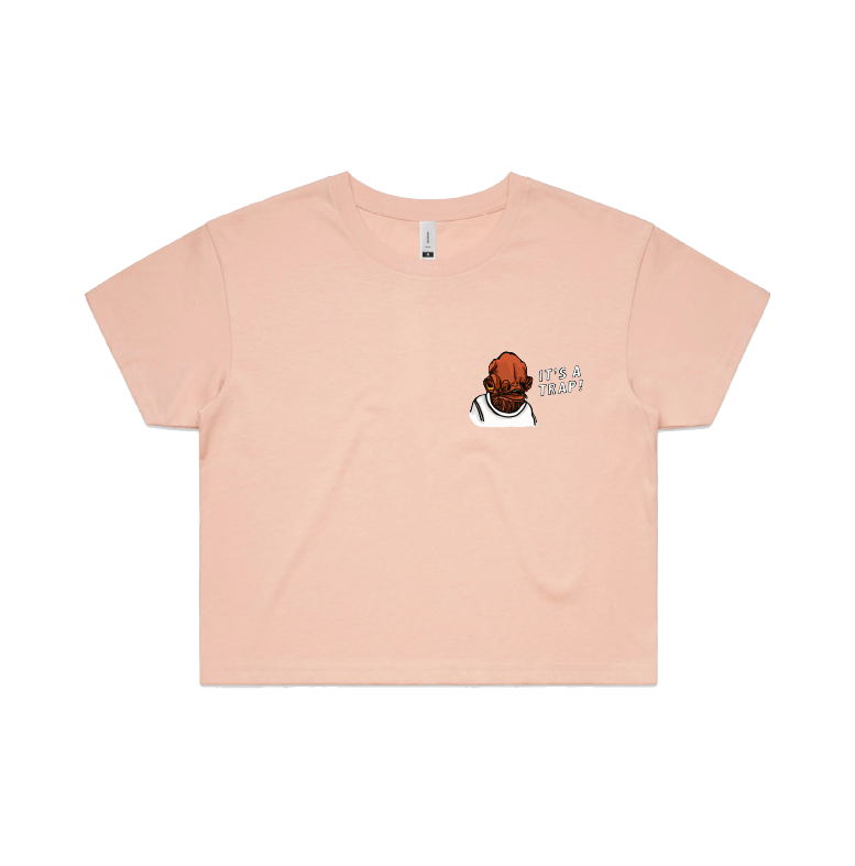S / Pink IT'S A TRAP ❗ - Women's Crop Top